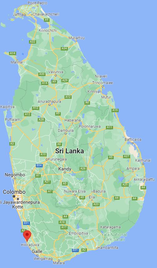 Map of Ambalangoda Sri Lanka – Ambalangoda, a vibrant coastal town in southern Sri Lanka